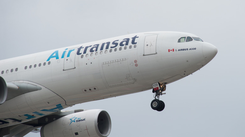 Air Transat aircraft in flight