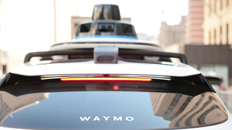 A Waymo robotaxi in New York.