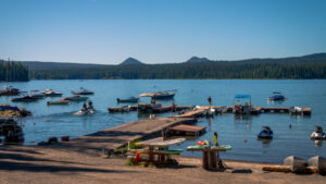 Oregon's Pristine Glacial Lake Offers A Mountain Getaway For Camping And Boating

