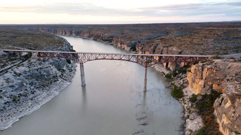 Pecos River Bridge crossing the river