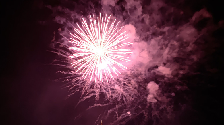 Fireworks at night in Festus